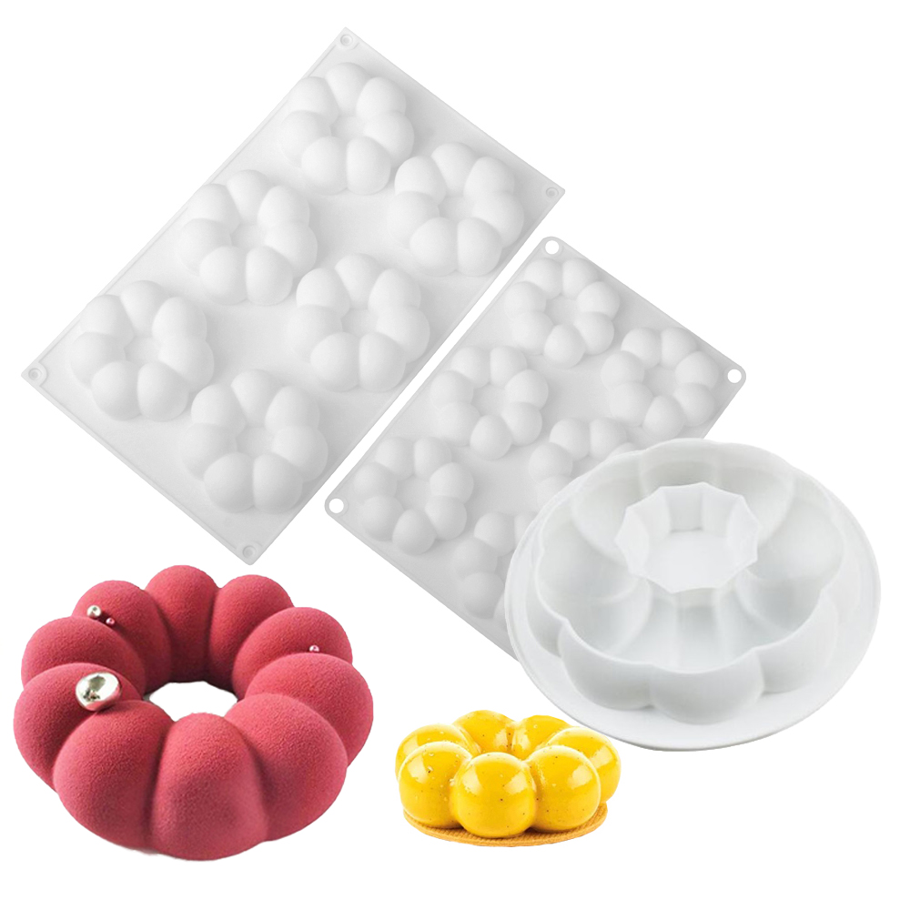Donut Mold Silicone - Cetakan Kue Mousse Desain Donat Berbentuk